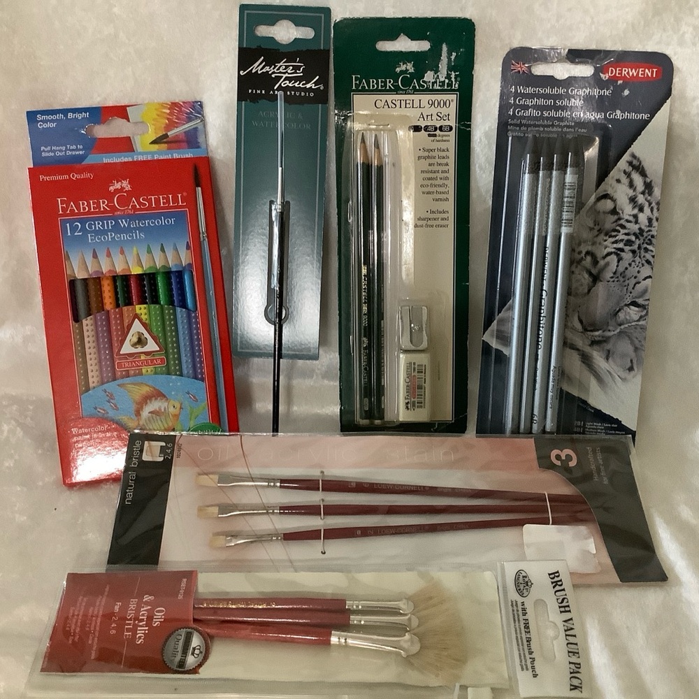 Art Supplies Set with Faber-Castell and Derwent